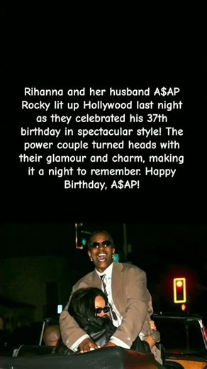 Rihanna Throws EPIC Birthday Bash for A$AP Rocky in Hollywood!#shorts