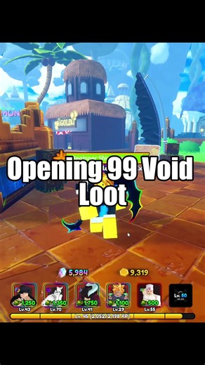 Abertura de 99 Loots Vazio para o Unit #ASTD