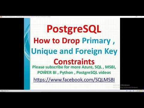 Postgresql Tutorials | How to drop Constraints | postgresql drop constraints