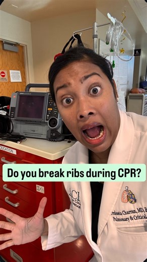 Dr Charran MD, FCCP | Pulmonary & Sleep Doctor | Las Vegas | “Did you break my ribs during CPR?” A real question from a patient who survived a cardiac arrest. Here’s the truth: 💥 Yes — ribs can break... | Instagram