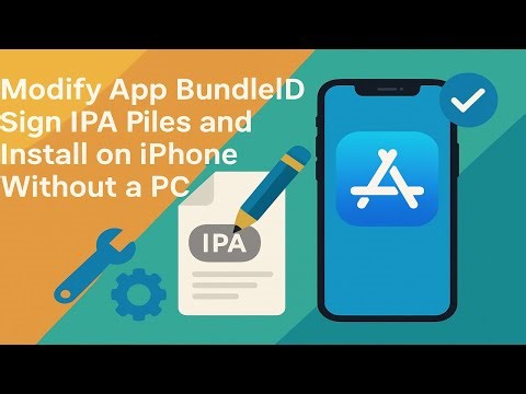 Modify app BundleID Sign IPA Files and Install on iPhone Without a PC