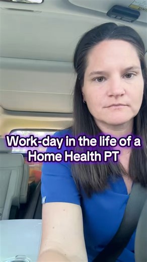 A workday in the life of a home health PT. Now, everyday is different (which makes HH so great !), so this is just one day! Watch to see me get defeated near the end 🤣 #dayinmylife #physicaltherapy #homecare | homehealthchronicles