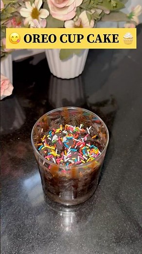 “😋Oreo Cup Cake Recipe in 1 Minute 🍪” #shorts #recipe #cake #oreo #chocolate