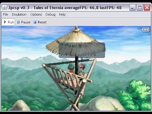 Tales of Eternia on Jpcsp v0.3 rev1147 - PSP Emulator