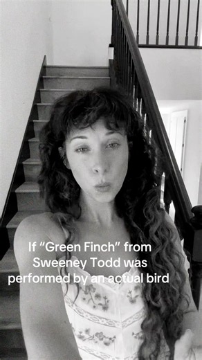 Green Finch and Linnet Bird from Sweeney Todd whistled #whistle #sweeneytodd #stephensondheim