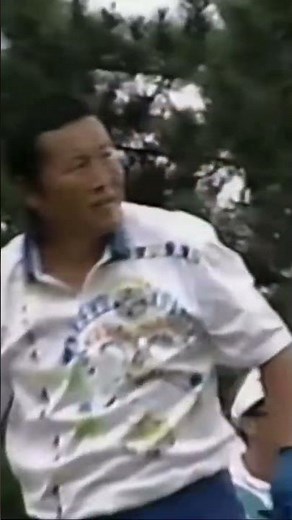 Jumbo Ozaki's iron shot on the final day of the 1997 Japan Open #golf #golfswing #JumboOzaki