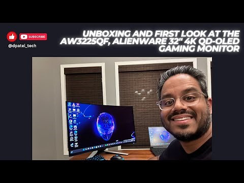Unboxing and first look at the AW3225QF, Alienware 32" 4K QD-OLED Display