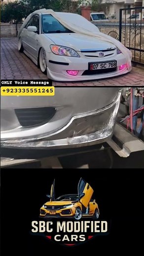 Honda Civic VTi 2005 Front Bumper Lip Installed 🔥 Clean #hondacivic #civic2005 #civicvti #civicmods
