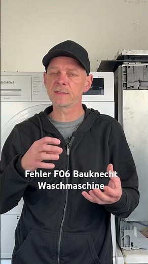 Fehler F06 Bauknecht Waschmaschine