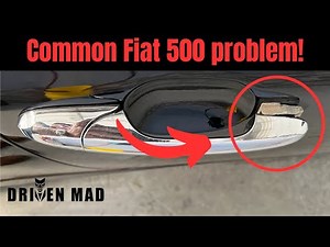 How to disassemble the external door handle of the Fiat 500