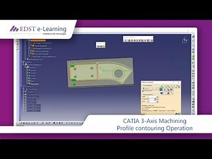 3-Axis Milling Machining in CATIA V5 | Part-4 | Profile Contouring Operation