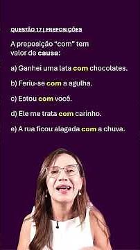 Português para Concursos | Preposições | Valor Semântico