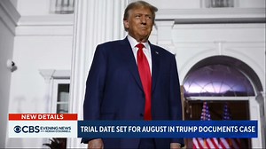 4K views · 40 reactions | A tentative trial date has been set in the case of the United States vs. Donald Trump. The former president pleaded not guilty to 37 criminal counts, including the willful retention of national defense information, making false statements and conspiracy to obstruct justice. | CBS Evening News | Facebook