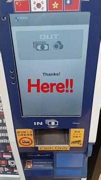 How to get YEN with Currency Exchange Machine in Tokyo #shorts