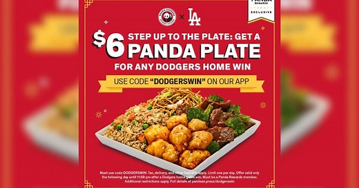 Dodgers win! Panda Express announces return of special promotion