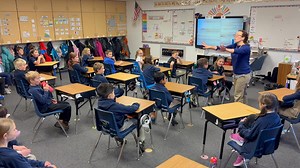 Today our 3rd graders enjoyed a special Latin lesson that connected perfectly with their Core Knowledge unit on Roman Civilization. Thank you so much, Ms. Heppner, for sharing your expertise and bringing history to life for our students! | Academy Charter School