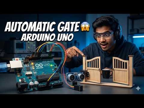 Automatic Gate Control System Using Arduino UNO | Ultrasonic Sensor and Servo Gate