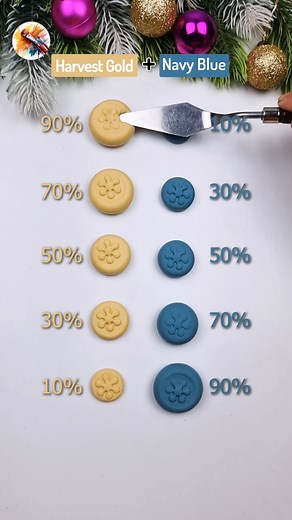 Harvest Gold Vs Navy Blue Satisfying color mixing clay Ep 741 #colorixing #clay #colors #shorts | Painting Concept