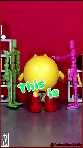 #ModiBot Mo Plays #PacMan #StopMotion #Animation #Toys #StikBot #funny #animationstyle #animated