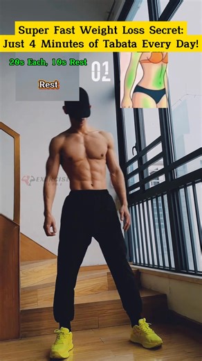 207K views · 1.7K reactions | 4 Minute Tabata Workout for Fast Weight Loss! | Exercise Guide | Facebook