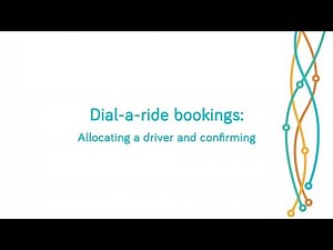 Dial-a-ride: Allocating a driver and confirming