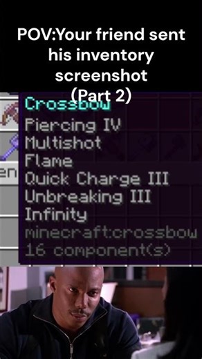 Pov:Your friend sent his inventory screenshot part 2#minecraft #minecraftclips#memes#minecraftmmeme