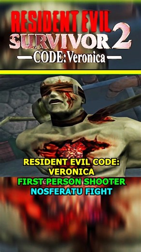 Code: Veronica FIRST PERSON Vs Nosferatu- RESIDENT EVIL SURVIVOR 2 CODE:VERONICA Boss Fight Gameplay