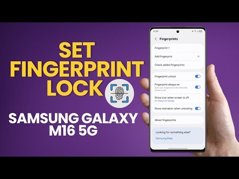 How To Set Fingerprint Lock On Samsung Galaxy M16 5G | Step-by-Step Guide