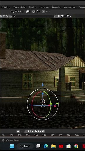 How to make realistic grass in blender #blender #tutorial #grass #blendertutorial