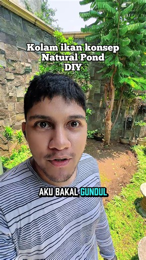 Bikin kolam ikan sendiri konsep natural pond. #naturalpond #aquatic #kolamikan #pond #diy