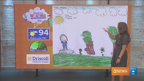 Color the Weather with Meteorologist Carly Smith. If you want your child's weather drawings featured, email them over to colortheweather@kiiitv.com