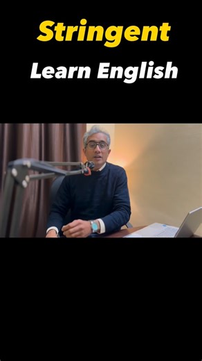 Learn English learn words Stringent — Very strict or severe (often about rules/laws) → “The government introduced stringent measures to control pollution in the Ganga basin.” #english #communication #publicspeaking #englishteacher #learn #india #usa #uae #abudhabi #usa #canada #ielts #learnspokenenglish #englishlearning #englishvocabulary | English Company