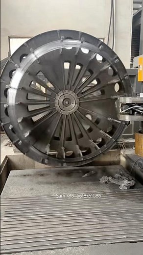 2800mm diameter air inlet spin flanging machine