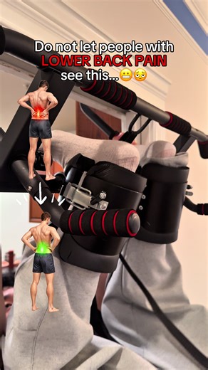 Send this to someone with lower back pain😖😬#decompression #backpain