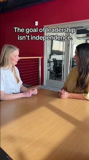 The goal of leadership isn't independence. #situationalleadership #leadershipadvice