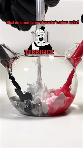 175K views · 1K reactions | What do mixed horror character’s colors make? Pt.3 #colormixing #satisfying #terrifier #scary | Erion Magic Color | Facebook