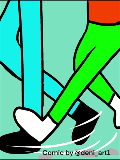 Tiny adult feet sometimes also get also tired behause keeping up with double steps can be exhausting 🏃🏻‍♀️😅 #comicartistsontiktok #longwalks #igotyou🤝