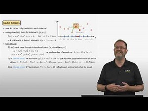 Lecture 4-7 | Interpolation Using Cubic Splines | Advanced Mathematical Methods for Engineers