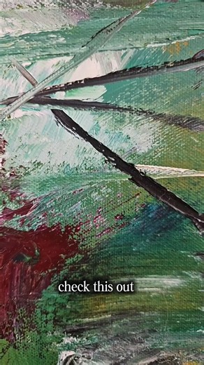 Abstract Expressionist Oil Painting 12x24 | Vicarious