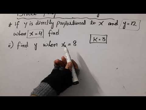 Direct proportion in algebra