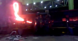 Raw Video 4 Painters Hit by 10000 Volt Electricity when Moving Scaffold