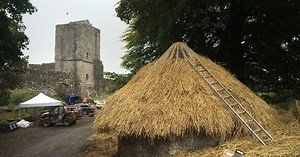 Medieval village raised at Mugdock Castle for Robert the Bruce film Outlaw King
