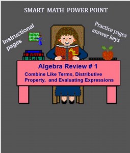 Algebra  Review #1, Power Point's