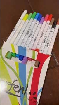 Skarfenl Dual-Tip Acrylic Paint Markers Review | Bright Colors on Black & White Paper