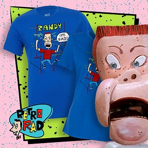 It’s your favorite bad boy here, Randy, and I’m back causing chaos like usual! Under Gary Panter’s art direction, I looked GOOD back then—and guess what? I still do! Relive all my troublemaking glory with this 100% cotton, screen-printed reissue tee. Available in adult sizes S to 4XL—because who doesn’t secretly stan for me? Grab yours at Shop Dot Peewee Dot Com! 📺✨ #Randy #RetroRad #GaryPanter #PeeweesPlayhouse #PeeweeForever #PeeweeHerman #ImBad #BadBoy" | Pee-wee Herman