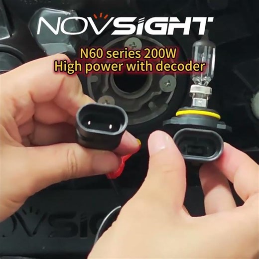 Novsight N60 Series 9006 HB4 LED Headlight Bulbs replace 9006 HB4 halogen bulbs - Installation