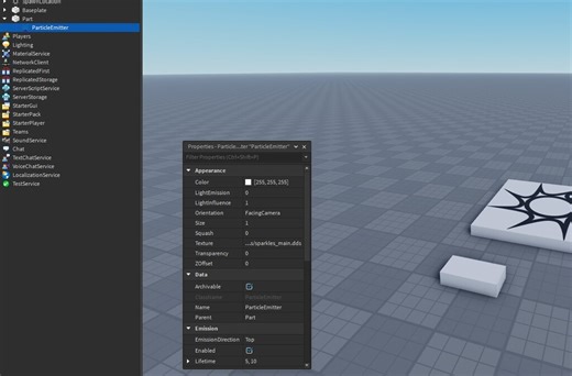 ParticleEmitters not rendering on studio