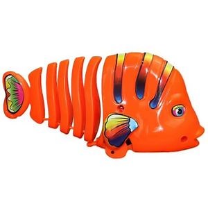 [Hot Item] Good Seller Fish Clockwork Eye-Catching Plastic Clockwork Random Color Wind-up Classic Toys