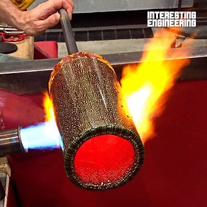 All you need to do is to heat the glass, blow it and design your desired glass 🔥🤩 🎥 JMBGlass #engineering | Interesting Engineering