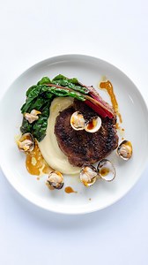 2.3K views · 60 reactions | Pork, cockles, fennel, chard. Locally sourced pork paired with lightly steamed cockles and finished on a bed of chard. | Oxo Tower Restaurant | Facebook